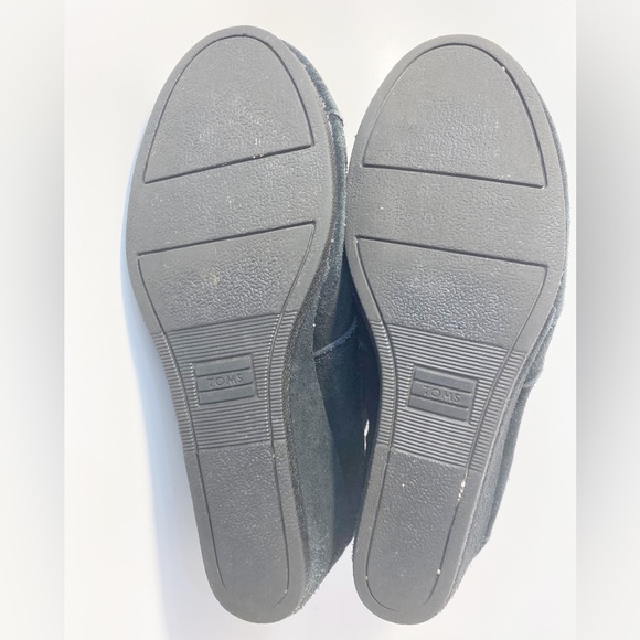TOMS Kala Wedge Bootie Black Suede - Women's size 7 - Picture 3 of 4
